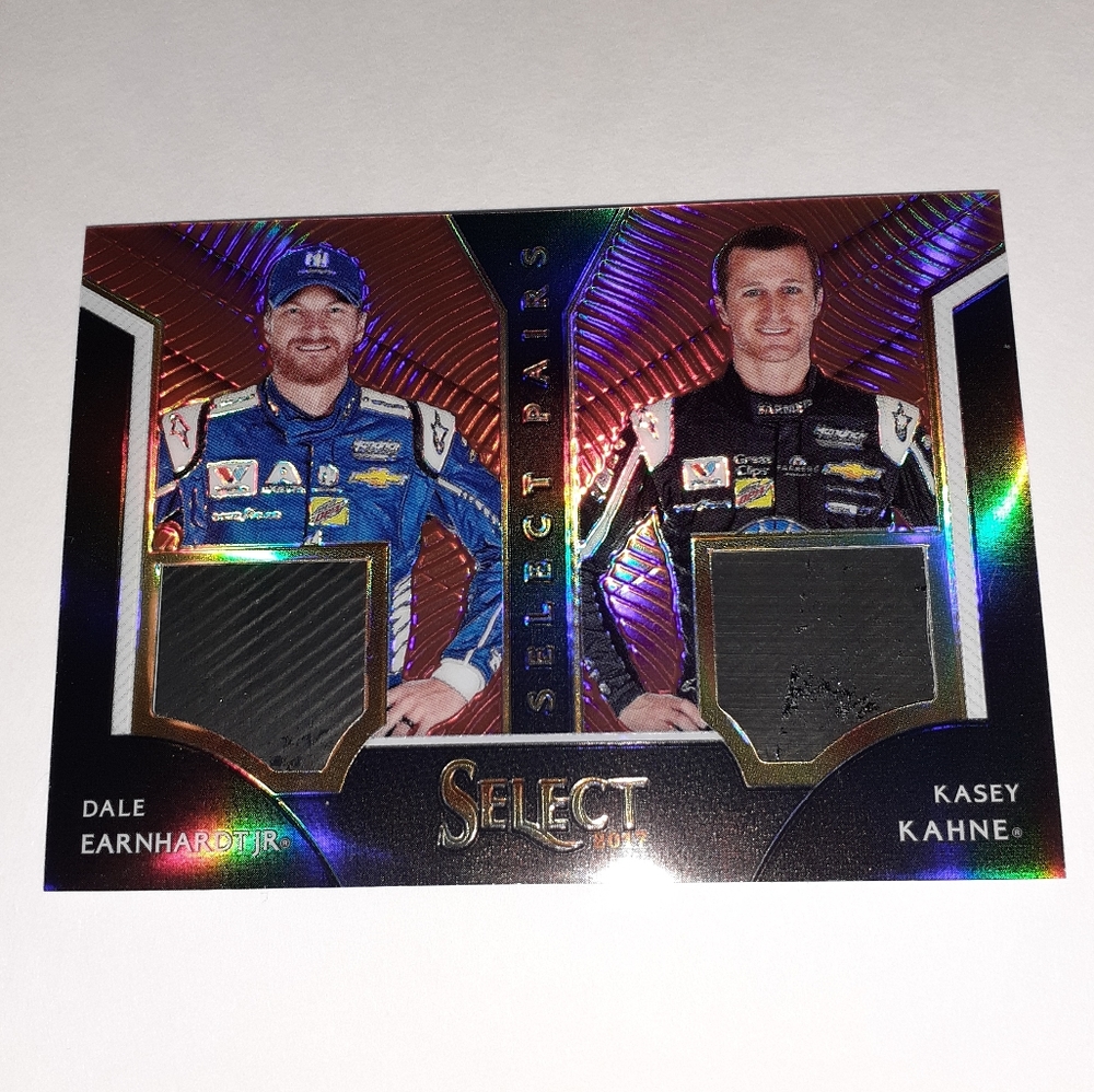 2017 Select NASCAR Pairs Dale Earnhardt Jr. Kasey Kahne Race Used Memorabilia